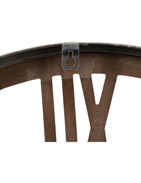 Horloge murale moderne Ronde 57 cm en Bois MDF Métal Naturel Escalona - 7