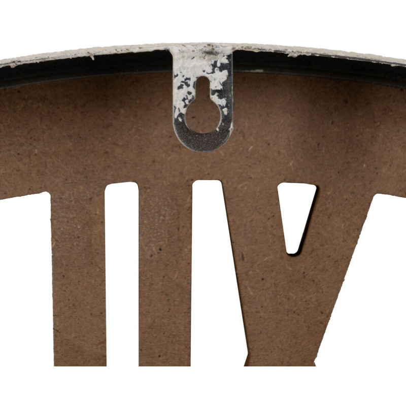 Grande Horloge murale moderne Ronde 68 cm en Bois MDF Métal Naturel Escalona - 7