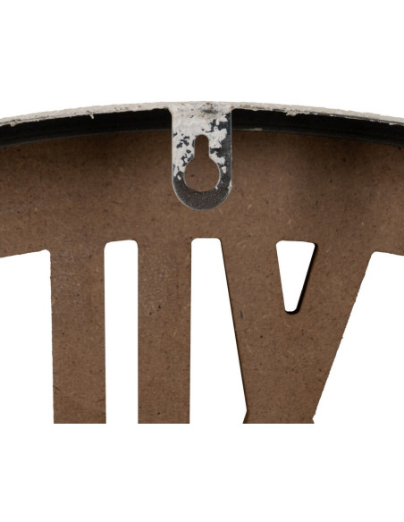 Grande Horloge murale moderne Ronde 68 cm en Bois MDF Métal Naturel Escalona - 7