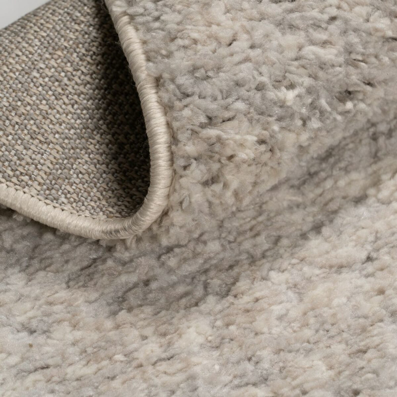 Grand Tapis douceur poils courts Rectangulaire 160x230 en Tissu Beige Sesma - 3