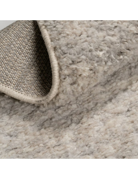 Grand Tapis douceur poils courts Rectangulaire 160x230 en Tissu Beige Sesma - 3