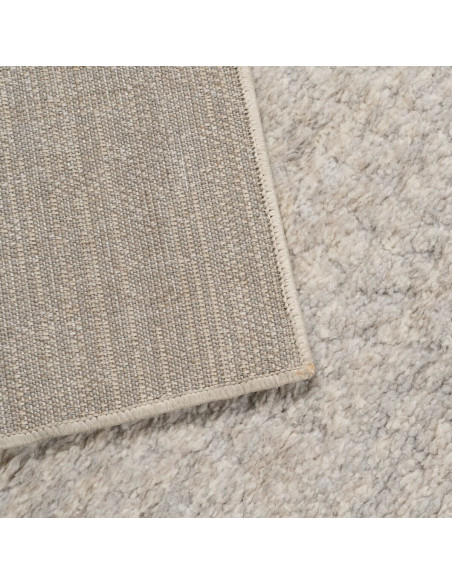 Grand Tapis douceur poils courts Rectangulaire 160x230 en Tissu Beige Sesma - 5