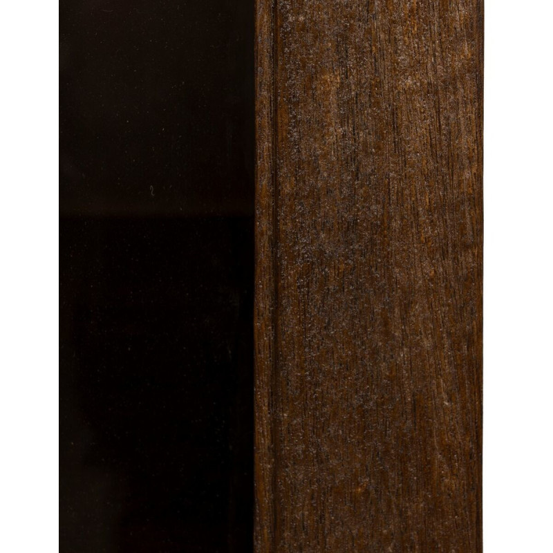 Buffet Vitrine moderne Haut 1 porte en Bois de manguier Marron Verre Transparent Carabana - 6