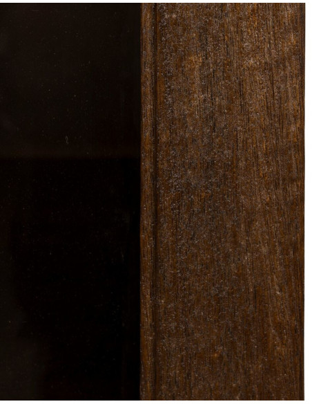 Buffet Vitrine moderne Haut 1 porte en Bois de manguier Marron Verre Transparent Carabana - 6