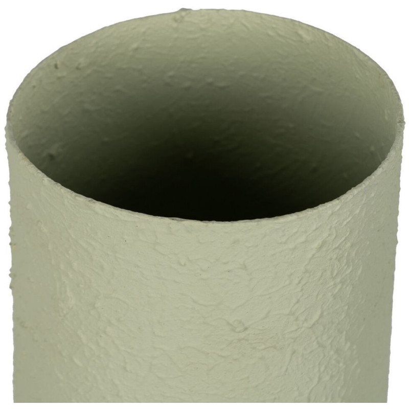 Grand Vase moderne 2 anses Amphore Hauteur 53 cm en Métal Vert Sauge Falces - 3