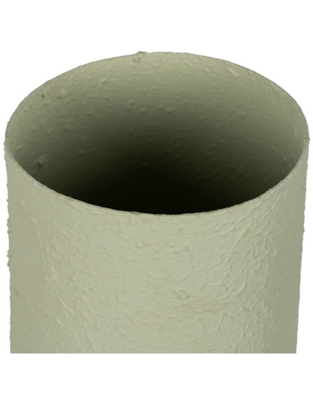 Grand Vase moderne 2 anses Amphore Hauteur 53 cm en Métal Vert Sauge Falces - 3