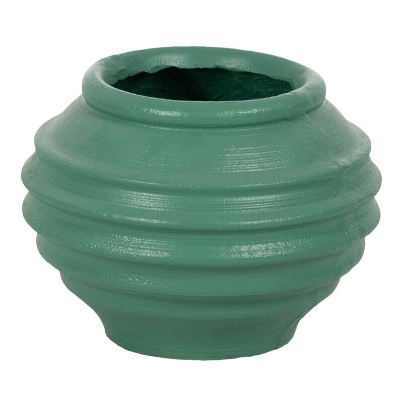 Cache-pot extérieur moderne Rond 40 cm en Résine de magnésium Turquoise Alpujarra - 2
