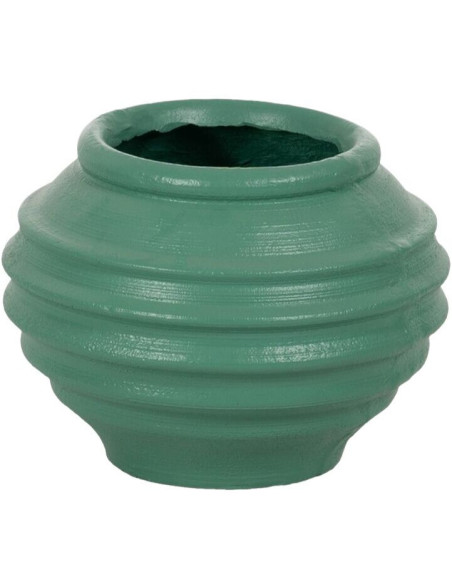 Cache-pot extérieur moderne Rond 40 cm en Résine de magnésium Turquoise Alpujarra - 2