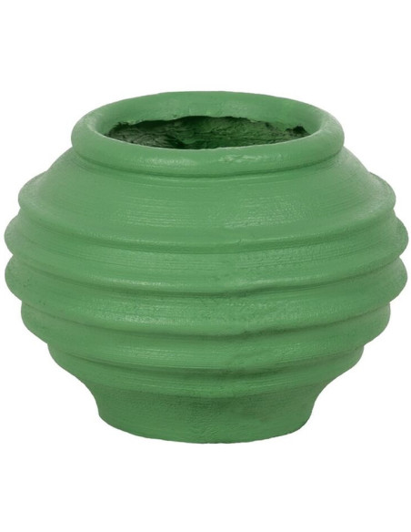 Cache-pot extérieur moderne Rond 40 cm en Résine de magnésium Vert Alpujarra - 1