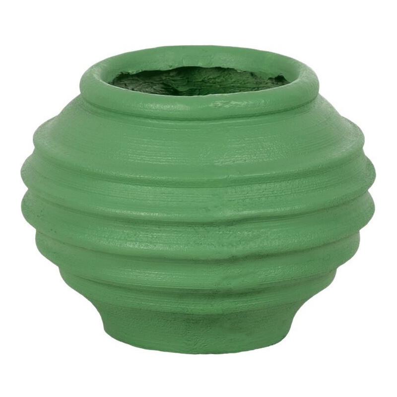 Cache-pot extérieur moderne Rond 40 cm en Résine de magnésium Vert Alpujarra - 2