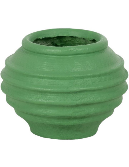 Cache-pot extérieur moderne Rond 40 cm en Résine de magnésium Vert Alpujarra - 2