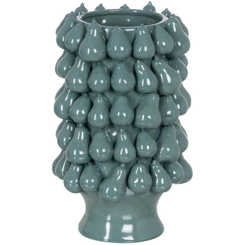 Vase original Poires Rond Hauteur 40 cm en Céramique Bleu Peras - 1