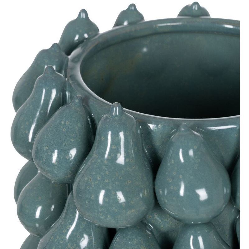 Vase original Poires Rond Hauteur 40 cm en Céramique Bleu Peras - 2