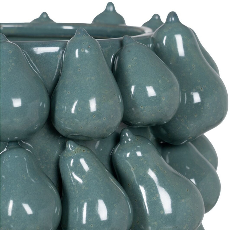 Vase original Poires Rond Hauteur 40 cm en Céramique Bleu Peras - 3