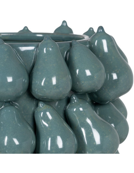 Vase original Poires Rond Hauteur 40 cm en Céramique Bleu Peras - 3