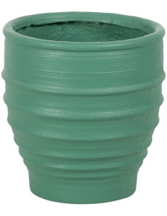 Grand Cache-pot extérieur moderne Rond 49 cm en Résine de magnésium Turquoise Lesaka - 2
