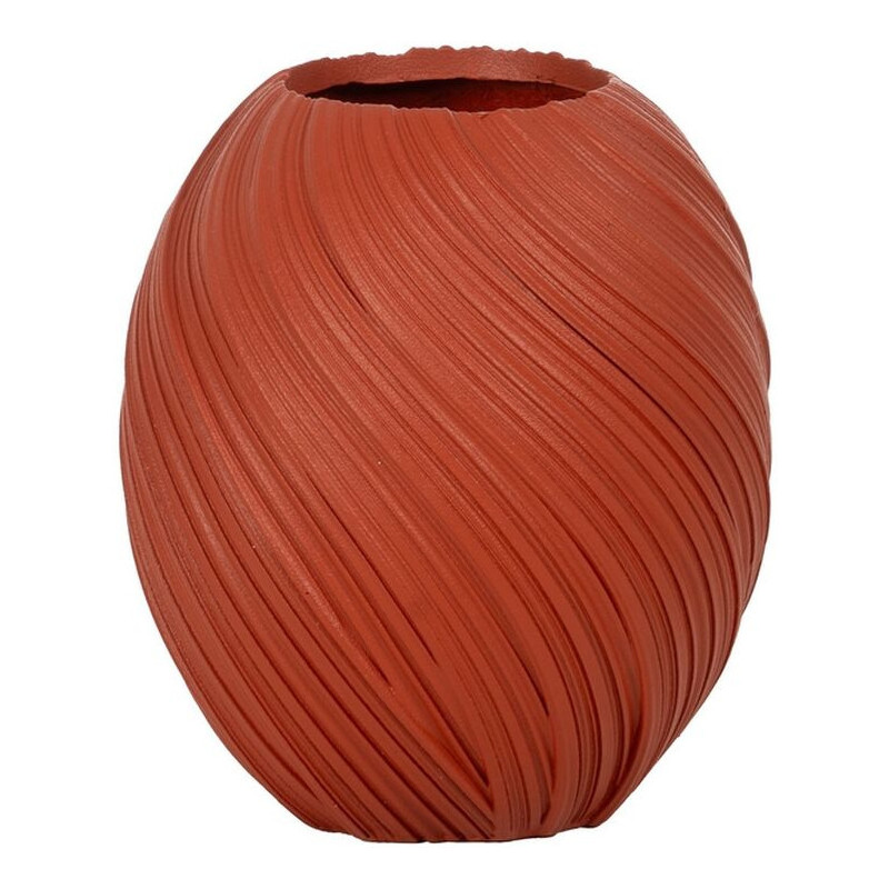 Vase de jardin moderne Rond Hauteur 51 cm en Résine de magnésium Terracotta Aldea - 1