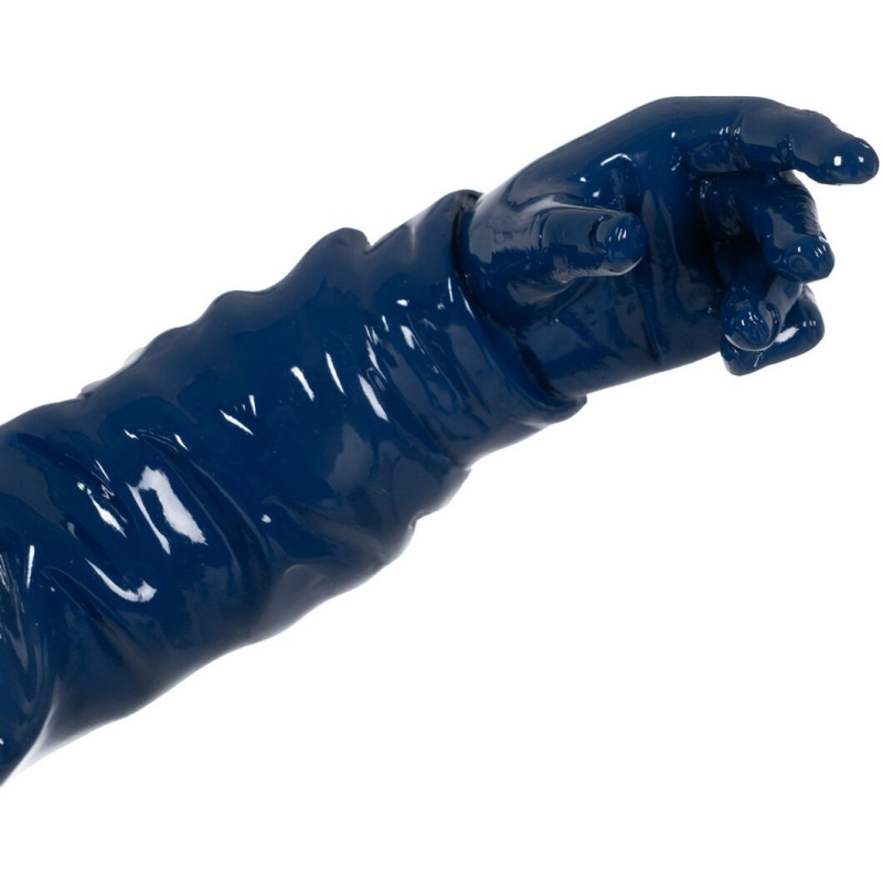 Grande Statue déco street art Lanceur de fleurs Hauteur 66 cm en Résine Bleu Rose Jaune Newart - 4