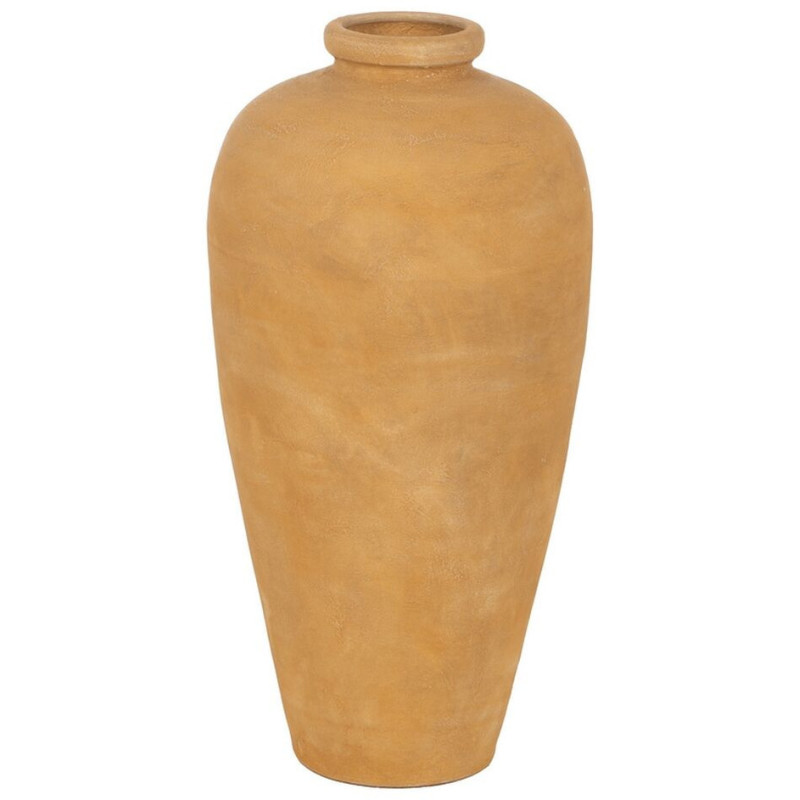 Grand Vase moderne Jarre Hauteur 60 cm en Céramique Jaune vanille Jubal - 1