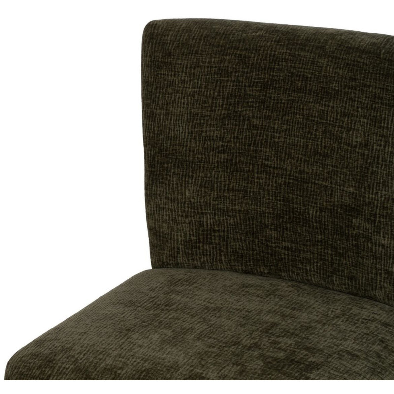 Fauteuil moderne en Tissu Vert Bois de bouleau Noir Alcoy - 6