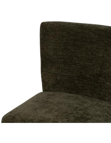 Fauteuil moderne en Tissu Vert Bois de bouleau Noir Alcoy - 6