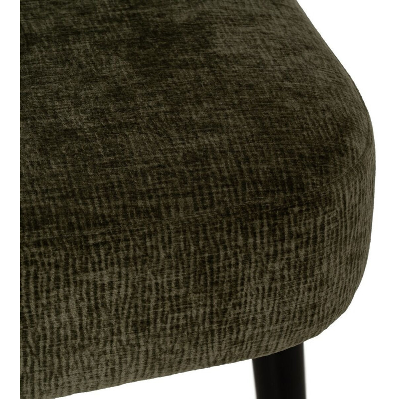 Fauteuil moderne en Tissu Vert Bois de bouleau Noir Alcoy - 8