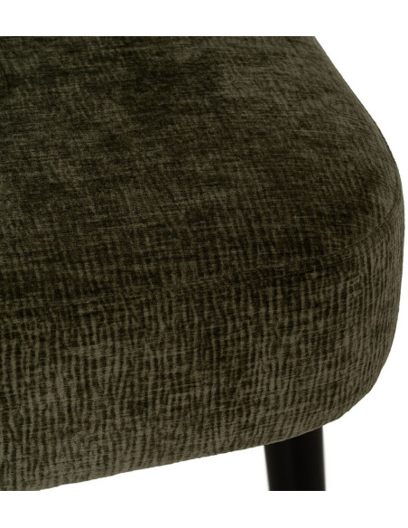 Fauteuil moderne en Tissu Vert Bois de bouleau Noir Alcoy - 8