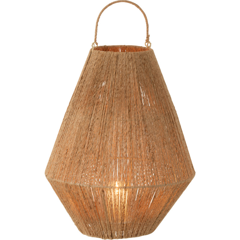 Lanterne photophore Dantya Hauteur 50 cm en Jute Naturel - 3