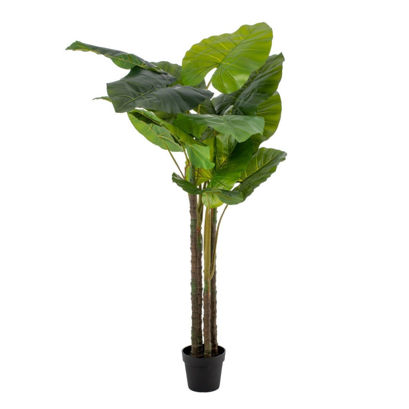 Plante artificielle Philodendron XL Hauteur 155 cm en Plastique Vert Avec pot - 1