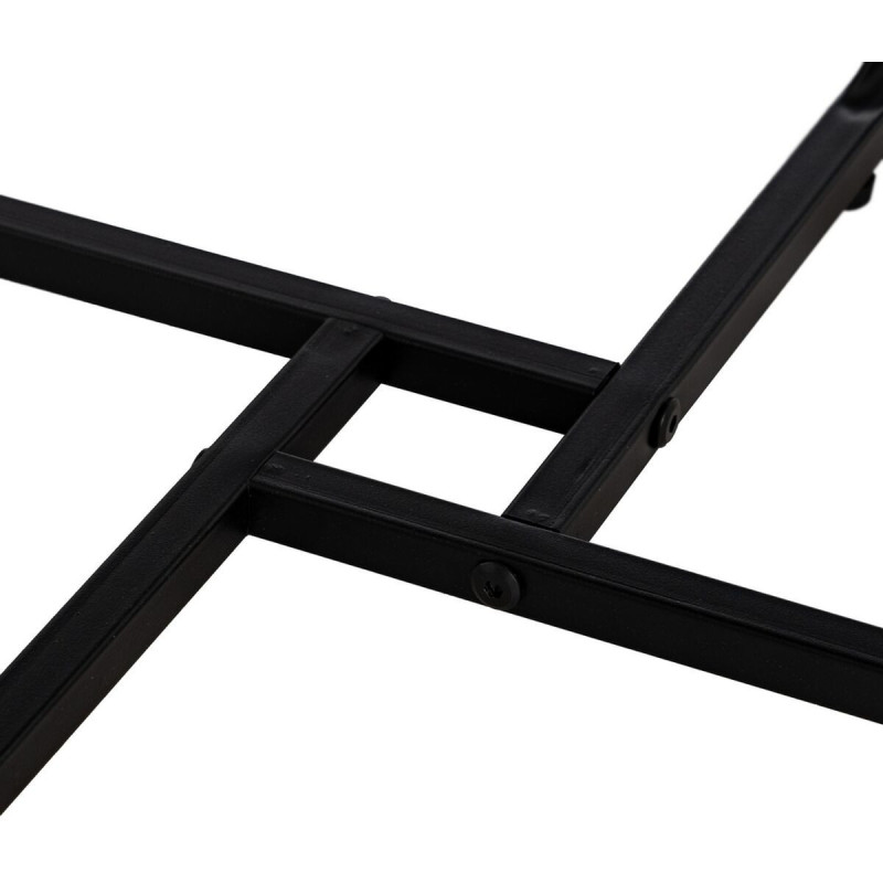 Table basse moderne Ronde en Bois Marron Métal Noir 50 cm Phaeli - 7