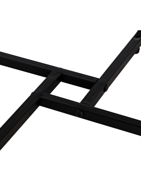 Table basse moderne Ronde en Bois Marron Métal Noir 50 cm Phaeli - 7