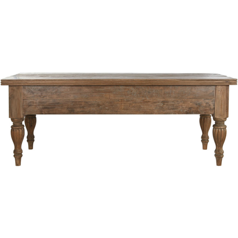 Grande console vintage 200 cm Rectangulaire en Bois de teck recyclé Naturel Terso - 2