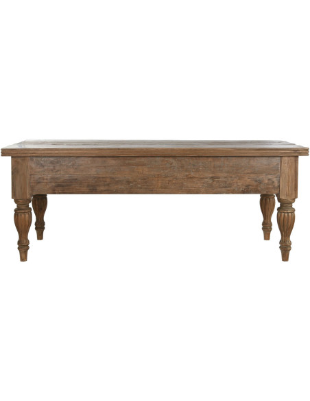 Grande console vintage 200 cm Rectangulaire en Bois de teck recyclé Naturel Terso - 2