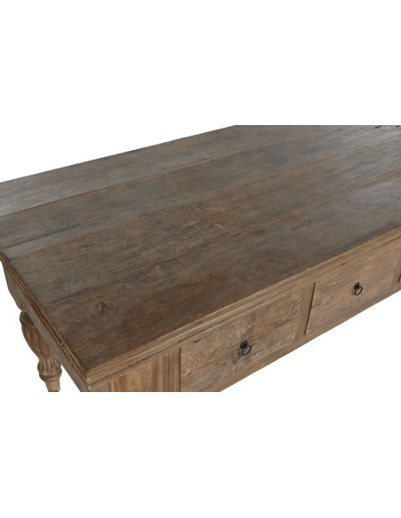 Grande console vintage 200 cm Rectangulaire en Bois de teck recyclé Naturel Terso - 4