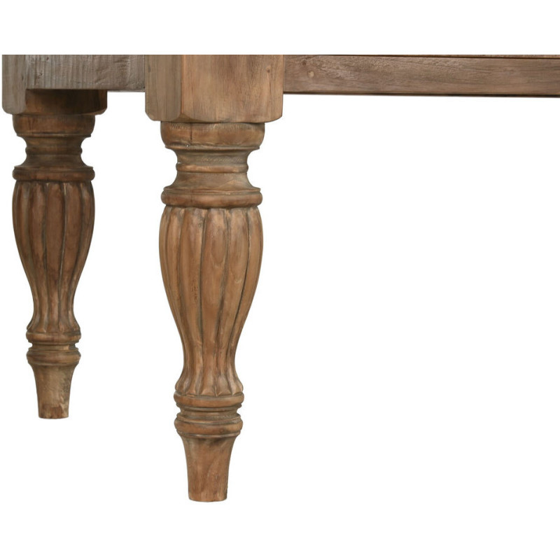 Grande console vintage 200 cm Rectangulaire en Bois de teck recyclé Naturel Terso - 7