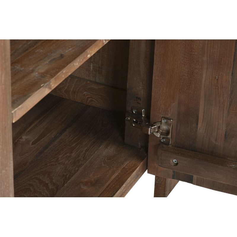 Grande Armoire rustique 2 portes en Bois de teck recyclé Marron Grylo - 4