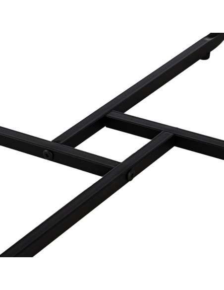 Table basse moderne Ronde en Bois Marron Métal Noir 60 cm Phaeli - 6