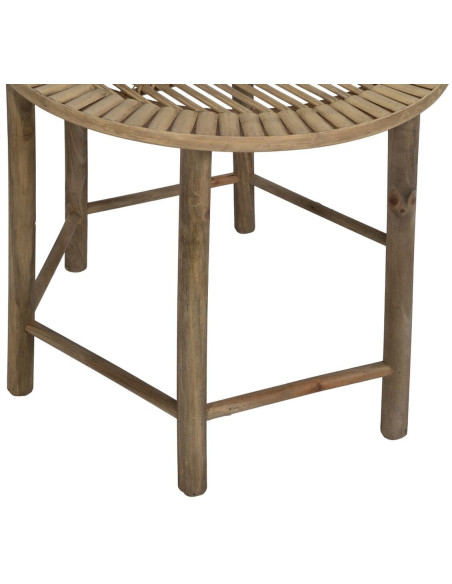 Table d'appoint originale Ronde en Bambou Naturel Elynor (Lot de 2) - 8