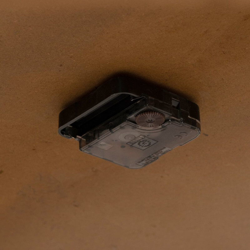 Table basse originale Horloge Ronde en Bois de sapin Naturel Métal Noir Faryne - 7