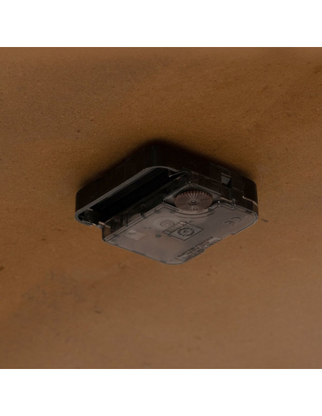 Table basse originale Horloge Ronde en Bois de sapin Naturel Métal Noir Faryne - 7