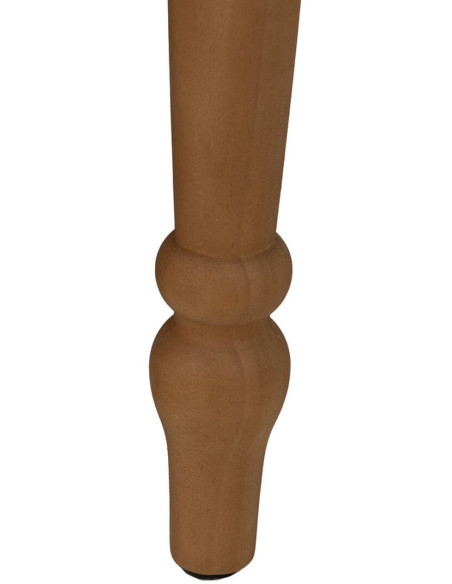 Table d'appoint originale Horloge Ronde en Bois de sapin Naturel Métal Noir Mivora - 8