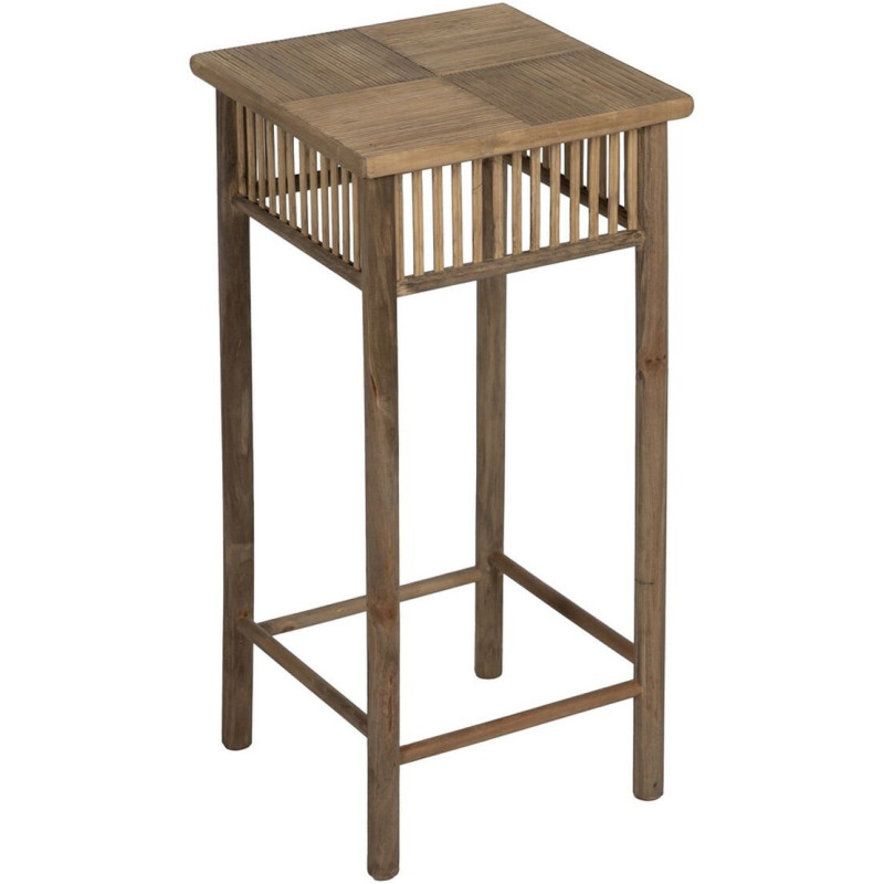 Sellette haute vintage Carrée en Bambou Naturel Ralica (Lot de 2) - 3