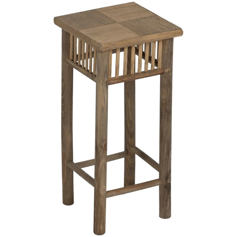 Sellette haute vintage Carrée en Bambou Naturel Ralica (Lot de 2) - 4