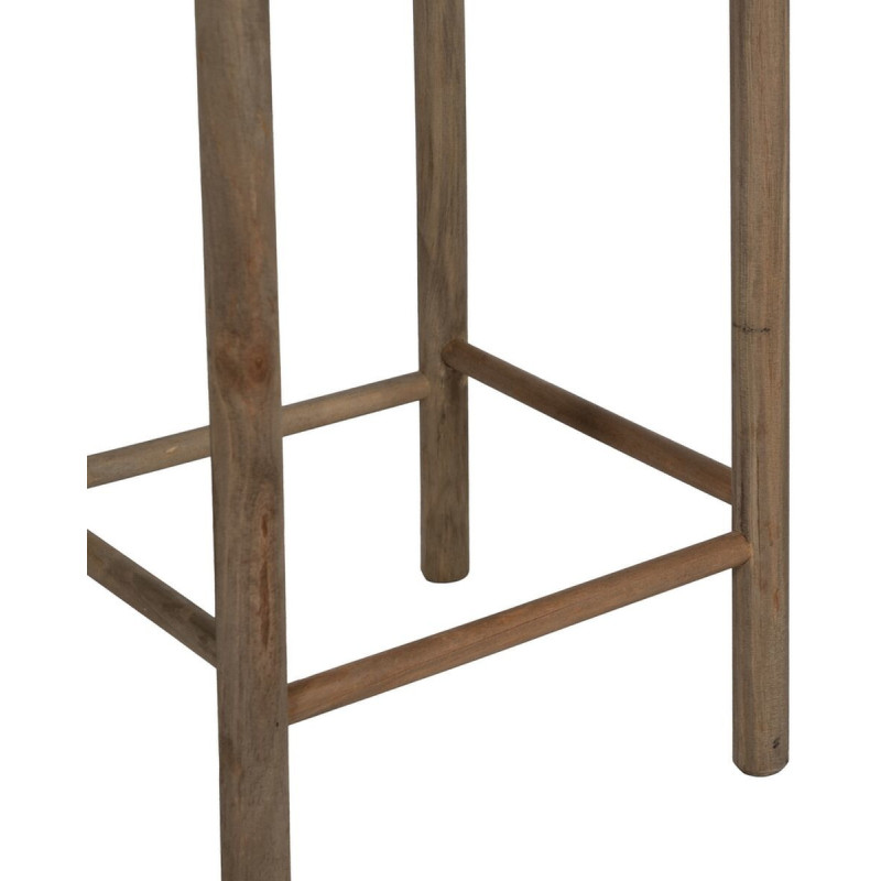 Sellette haute vintage Carrée en Bambou Naturel Ralica (Lot de 2) - 8