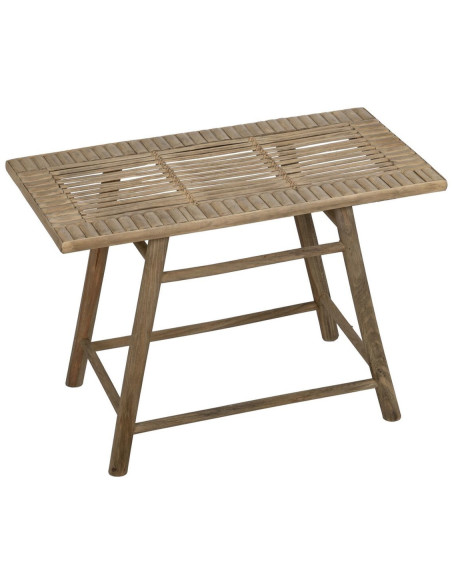 Table d'appoint balinaise Rectangulaire en Bambou Naturel Jayven (Lot de 2) - 3