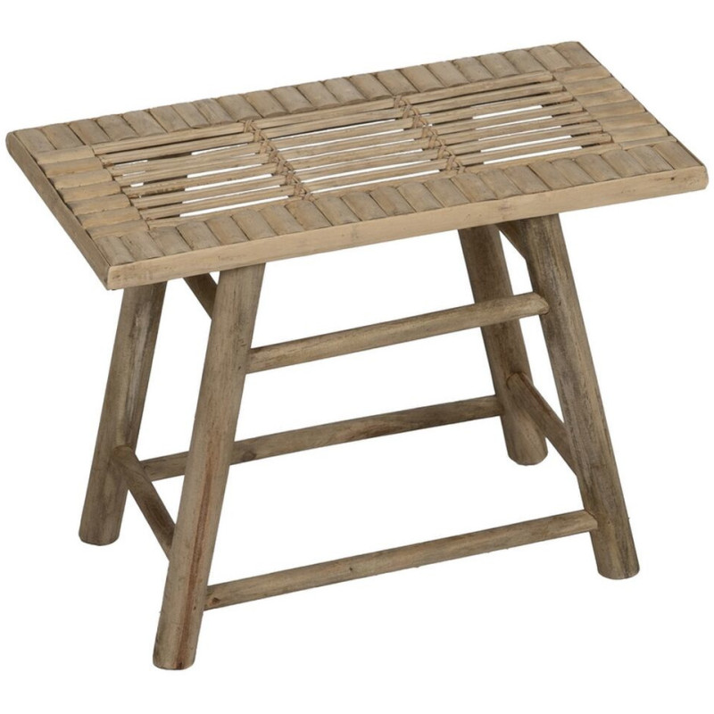 Table d'appoint balinaise Rectangulaire en Bambou Naturel Jayven (Lot de 2) - 4