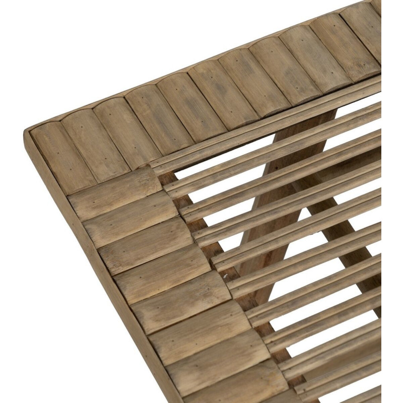 Table d'appoint balinaise Rectangulaire en Bambou Naturel Jayven (Lot de 2) - 5