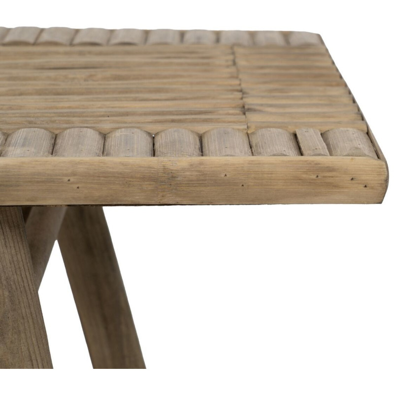 Table d'appoint balinaise Rectangulaire en Bambou Naturel Jayven (Lot de 2) - 7