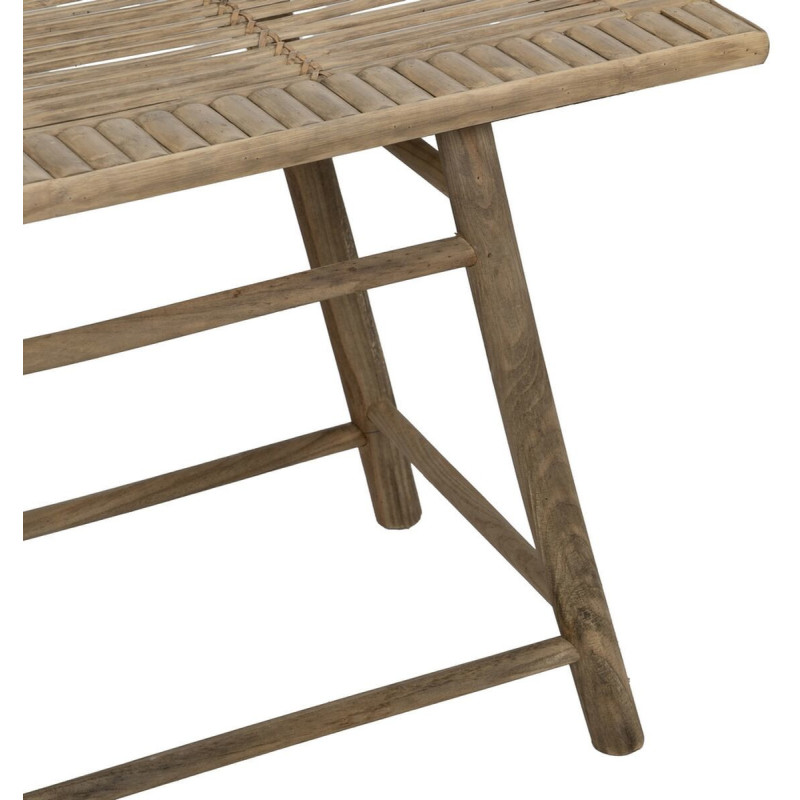 Table d'appoint balinaise Rectangulaire en Bambou Naturel Jayven (Lot de 2) - 8
