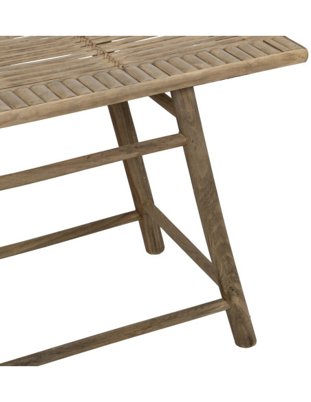 Table d'appoint balinaise Rectangulaire en Bambou Naturel Jayven (Lot de 2) - 8